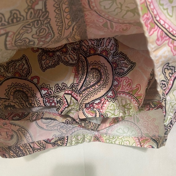 Croft & Borrow women's 6 paisley denim 5 pocket skirt preppy feminine EUC - Picture 6 of 7